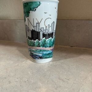 NYC Central Park Starbucks Ceramic Mug with Lid